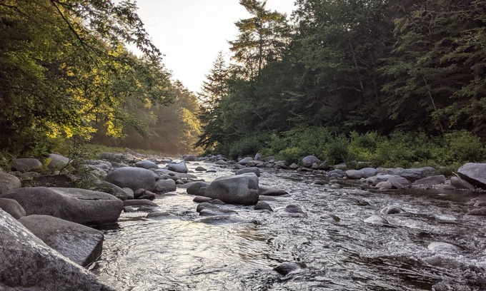 Woodsville Cabin | White Mountain scenic river camp with cozy cabin