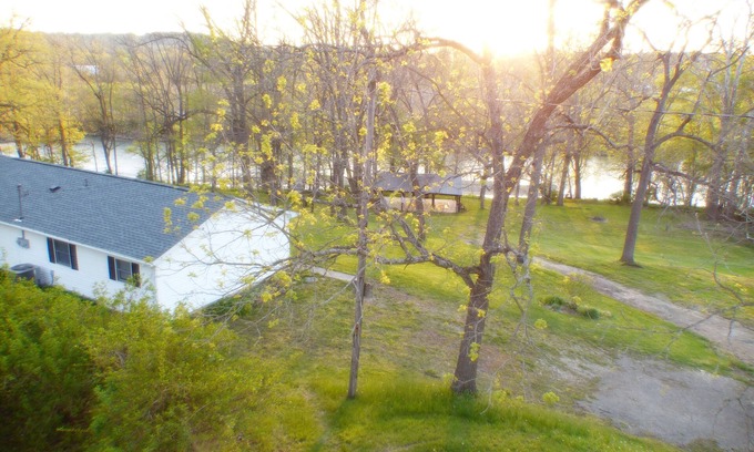 Brookville House | Whitewater River House - one side of duplex house on the river