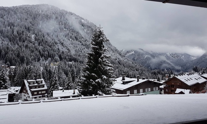 Madonna di Campiglio Apartment | Wonderful view of the Brenta Dolomites, large living room to relax