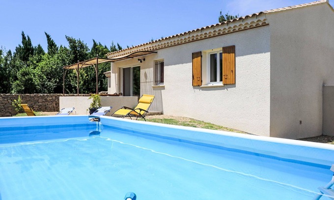 Laudun House | Wonderful private villa for 4 guests with A/C, private pool, WIFI, TV, terrace and parking