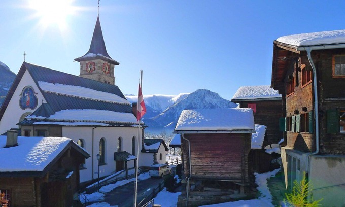 Riederalp House | Wonderful private villa for 8 people with WIFI, TV, patio, panoramic view and parking