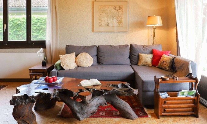 Bouveret House | Wonderful private villa for 4 guests with WIFI, TV, pets allowed and parking