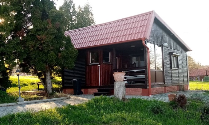 Nemesbuk House | Wooden holiday house Lisa in a dream situation with a view