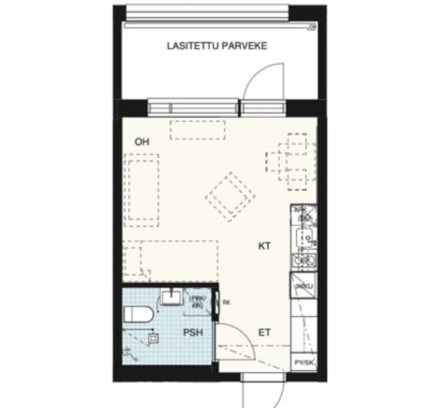 Sundsberg Apartment | Yksiö Sarvvikissa