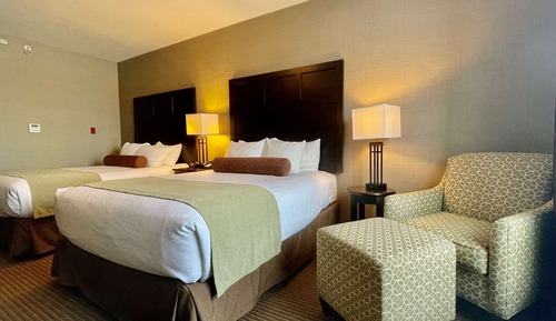 Standard Room, 2 Queen Beds, Non Smoking, Refrigerator & Microwave