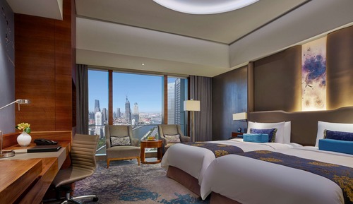 Horizon, Room, 2 Twin Beds, River View