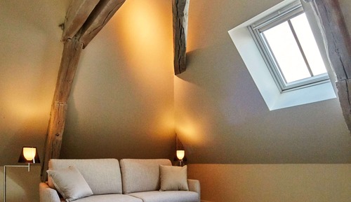 Duplex, 1 King Bed with Sofa bed (Suite)
