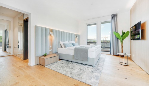 Penthouse Suite with balcony and terrace.