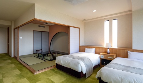 Superior Japanese-Western-Style-Room with 6 Tatami mats(Sea Side) - Indoor Bath - Non-Smoking