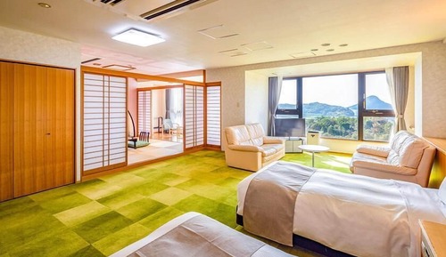Superior Japanese-Western-Style-Room with 8 Tatami mats(Sea Side) - Indoor Bath - Non-Smoking