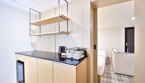 Penthouse Open-air bath & Hinoki Sauna (Air Dresser, 65-inch Smart TV, Air Purifier, Netflix)
