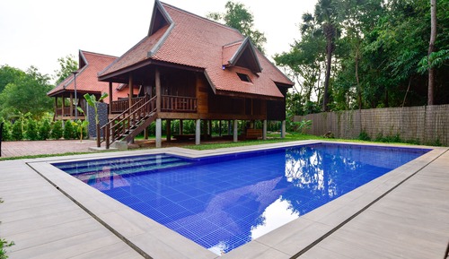 Deluxe Bungalow, Multiple Beds, Private Pool, Garden View