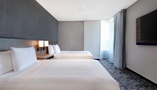 Room, 2 Queen Beds with Sofa bed, High Floor