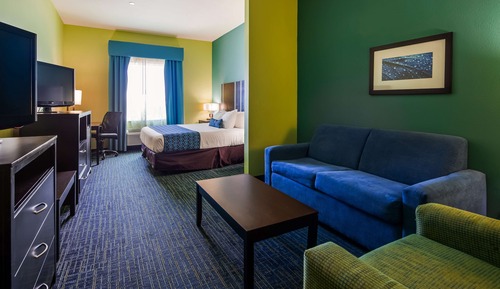 Suite, 1 King Bed, Non Smoking, Refrigerator & Microwave