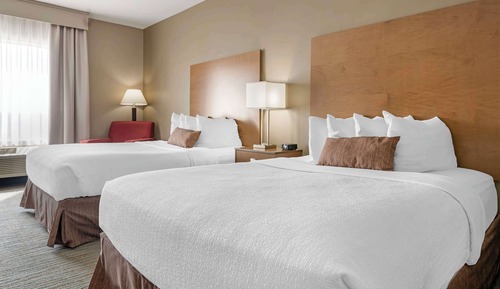 Standard Room, 2 Queen Beds, Non Smoking, Refrigerator & Microwave