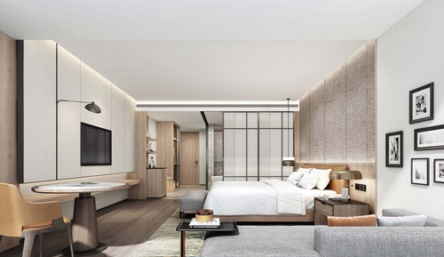 Deluxe Room, 1 King Bed, Balcony, City View