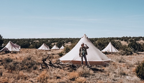Tent, 1 King Bed, Shared Bathroom