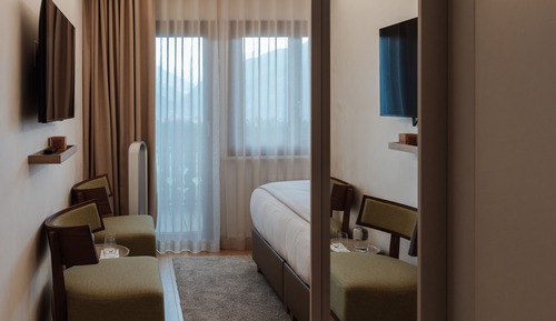 Panoramic Double Room, 1 King Bed, Balcony, Mountain View