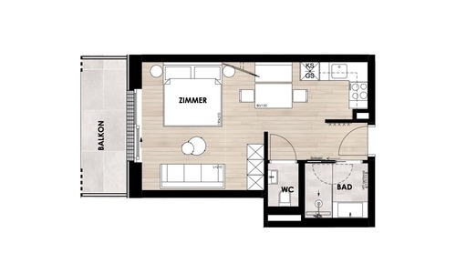 Comfort Studio, Balcony, Mountain View