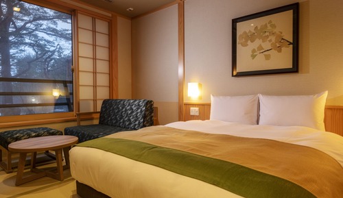 Yunoza Japanese Western Style Double Room with Hot Spring Bath 1F