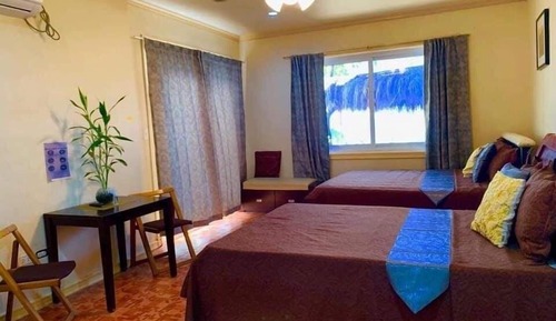 Deluxe Room, 2 Queen Beds, Bathtub, Beach View