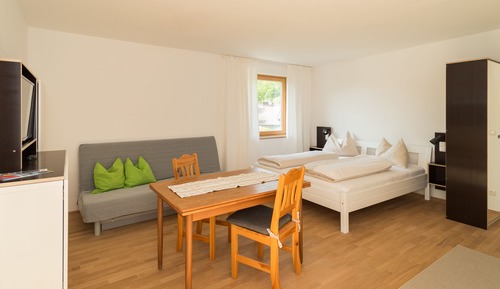 Family Apartment, 1 Queen Bed with Sofa bed, Balcony, Garden Area
