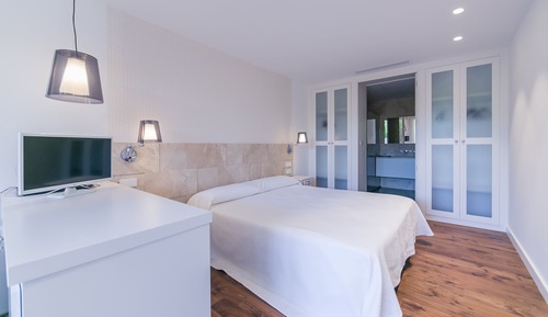 Deluxe Studio Suite, 1 King Bed, Mountain View