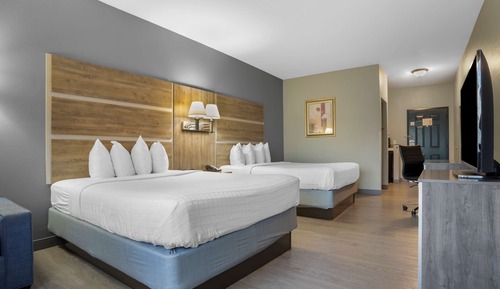 Standard Room, 2 Queen Beds, Non Smoking, Refrigerator & Microwave