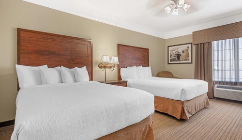 Standard Room, 2 Queen Beds, Non Smoking, Refrigerator & Microwave