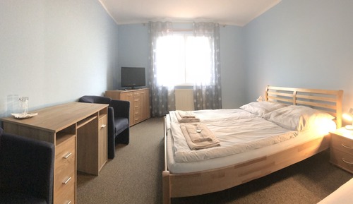 Classic Double Room, Refrigerator, Courtyard View