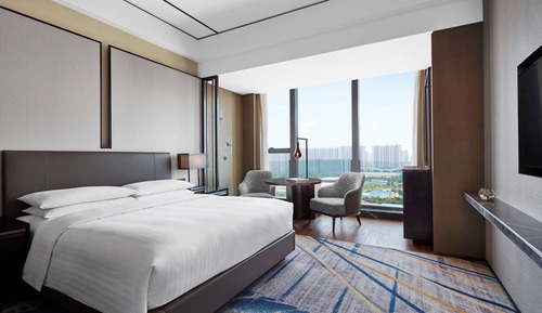 Club Room, 1 King Bed, City View