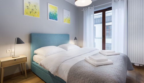 Deluxe Apartment, 1 Queen Bed with Sofa bed, Non Smoking, Balcony (3rd floor, Dominikanska Street)