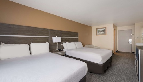 Standard Room, 2 Queen Beds, Non Smoking, Refrigerator & Microwave