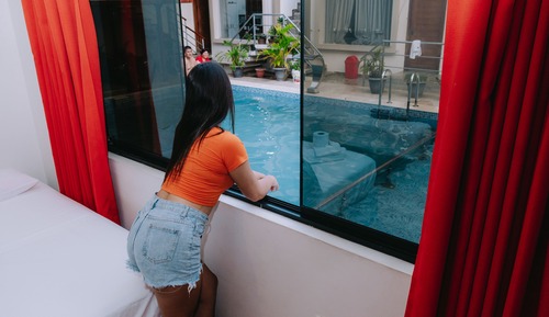 Double Room, 2 Double Beds, Private Bathroom