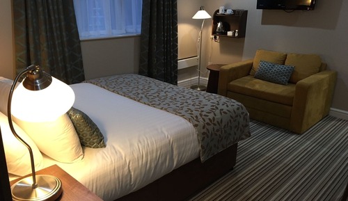 Family Room for 2 adults and 1 child additional cost of £10 per night single chair bed
