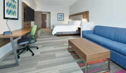 Suite, 1 King Bed with Sofa bed, Roll-in Shower (Mobil Roll Shwr)