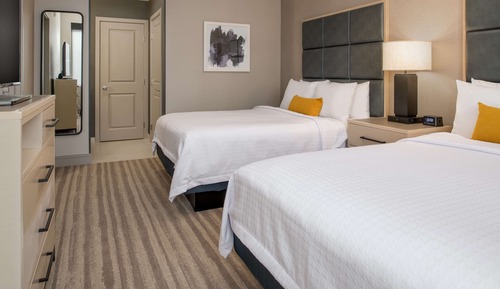 Suite, 2 Queen Beds, Accessible (Roll-In Shower, Mobility & Hearing)