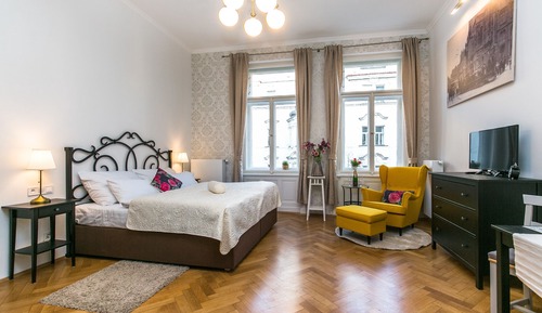 Romantic Apartment, Kitchenette (Parizska view, bathtub)
