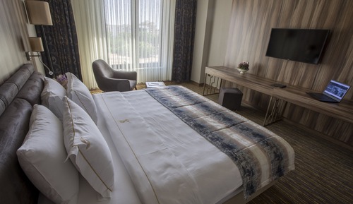 Standard Single Room, 1 King Bed, City View, Corner