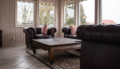Family Room, Accessible, Courtyard View