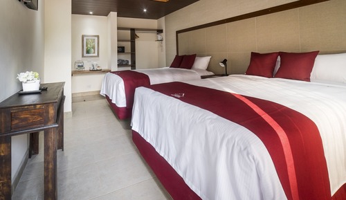 Deluxe Double Room, 2 Queen Beds, Garden View