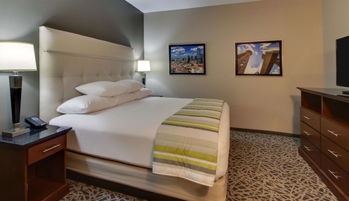 Suite, 1 King Bed with Sofa bed, Accessible (2 Rooms, Hearing Accessible, Tub)