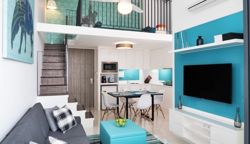 Two Bedroom Garden View Loft Queen - Free Return Transfer (BBT Terminal and Resort)