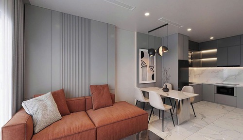 Panoramic Apartment, 1 Bedroom, Balcony, City View