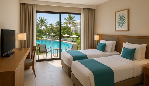 Deluxe Twin Pool Facing