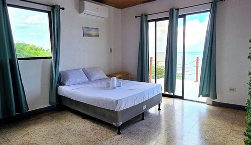 Basic Double Room, Balcony, Beach View