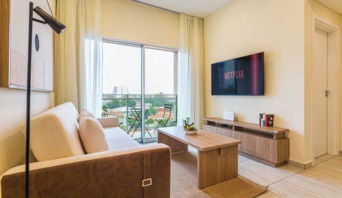 Apartment, Balcony, City View