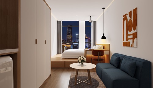 Basic Double Room, City View