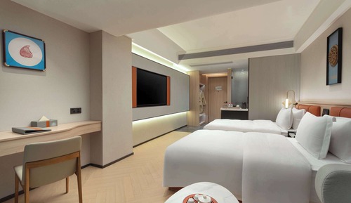 Room, 2 Double Beds, Non Smoking, City View