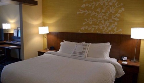 Suite, 1 King Bed with Sofa bed (Mobility/Hearing Access, Roll-In Shwr)